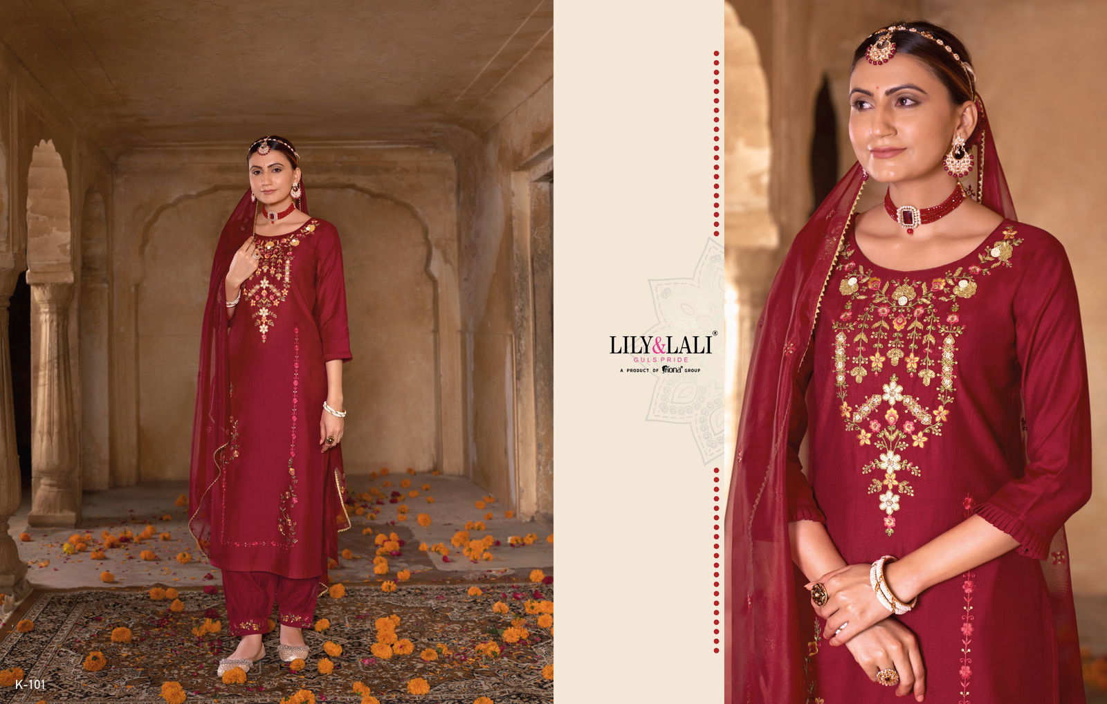 Karwa Exclusive By Lily Lali Festive Wear Readymade Suits Catalog